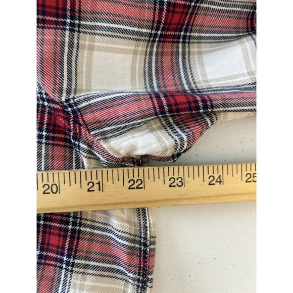Zadig & Voltaire Sigmund Stigma Red Plaid Checked‎ Shirt Mandarin Collar ( 40 ) - Picture 12 of 14